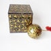 Vintage Christmas Tree Ornament in Papier Mache with Own Box