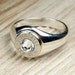 Winchester® Solid .925 Sterling Silver Band Nickel Bullet Women's Ring WIN-#-N-WSTER