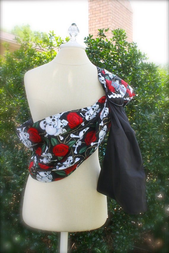 sale length ring sling baby carrier skulls and roses sale length ring sling baby carrier skulls and roses
