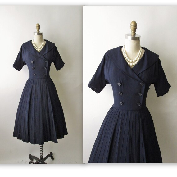 Reserved for Darlene 40's Rayon Dress // Vintage