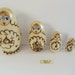 Vintage RUSSIAN NESTING DOLL Set - Matryoshka Wood Burning Technique - Made in Russia - Collectible