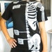 Skeleton suit for teachers, nurses, or student Womens size small hand painted
