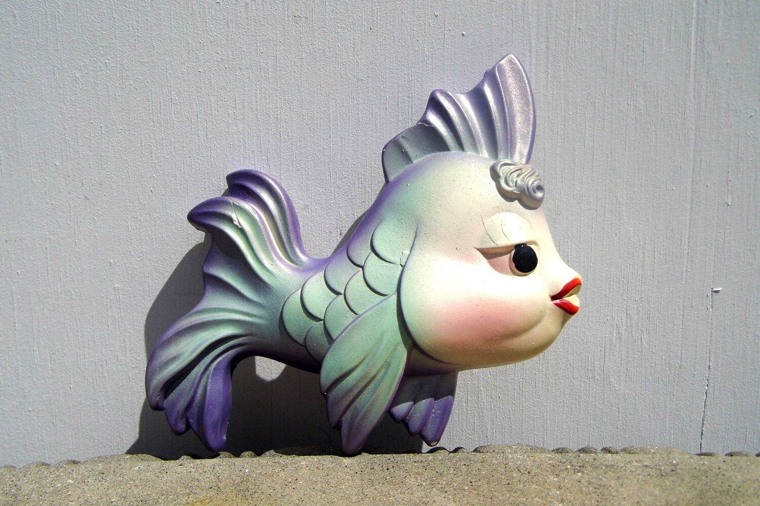 Chalkware Fish Vintage Chalkware Bathroom Decor Kitschy