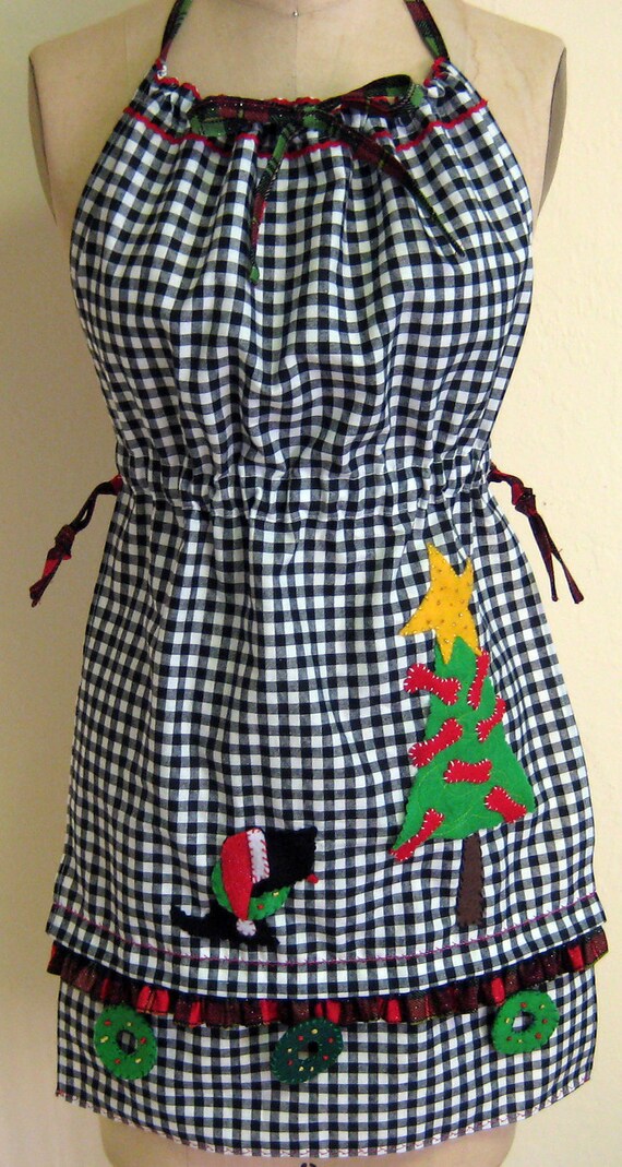 Scotty Dog Christmas Apron pattern