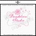 Custom Premade Logo Design - Dandelion floral illustration and sketch frame by princess mi photography business logo1178-4