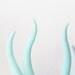 Pale Mint Green Deer Antler Bobby Pins
