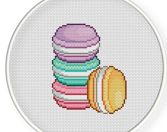 Instant Download,Free shipping,Cross stitch pattern, PDF,macaroons ,zxxc0292