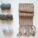 Tan Handwoven Scarf Fall Accessory, For Child or Size XS for Women