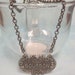 BOURBON liquor plaque necklace
