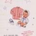 RARE Knit-O-Graf Doll's Clothes: Sacque, Cardigan, Bonnet, Panty, and Booties Knitting Pattern