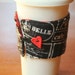 Reversible Coffee Cup Sleeve - French Damask - Ready to Ship