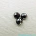 BLACK DiAMONDS. RoSE CUT. Natural. Super Clean. 1 pc. 0.30 cts. 4mm (DIA-blkrose-1)