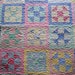 Lap or Twin Quilt Cottage Chic Churn Dash in Pastels