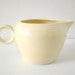 Vintage Fiestaware Two Pint Jug Pitcher Ivory Ring Handle
