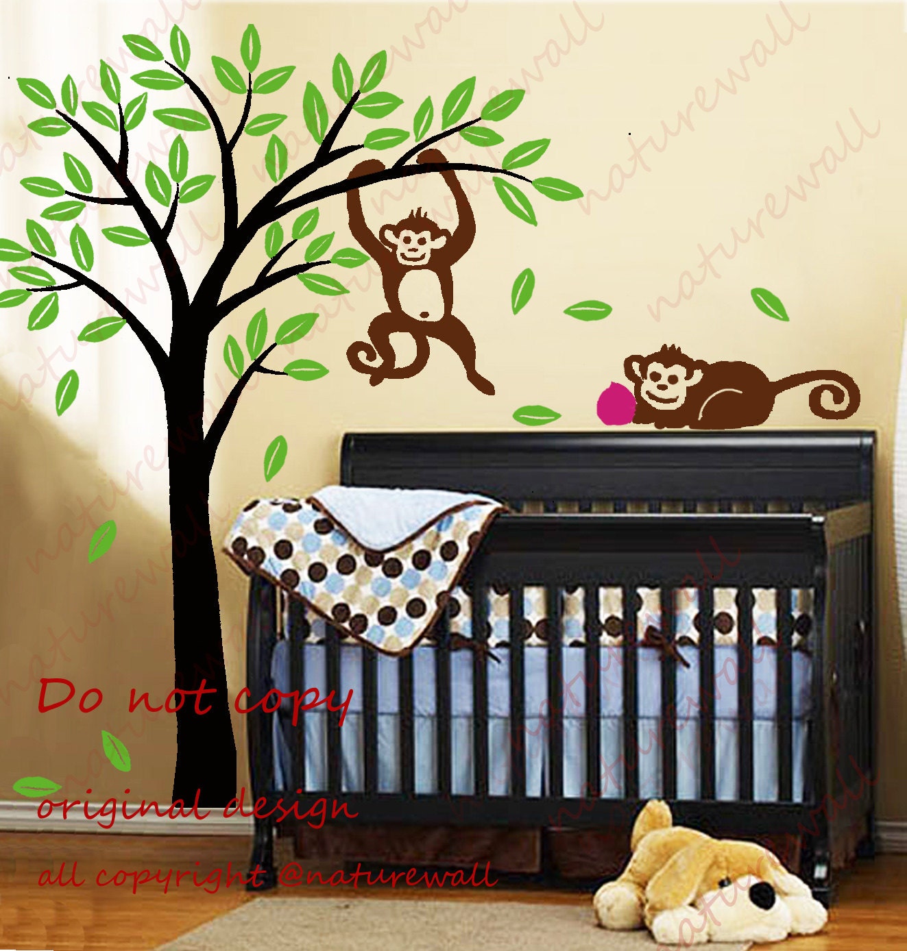 Popular items for tree with monkeys on Etsy