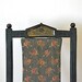 Antique Childs Folding Chair Painted Bird Detail Victorian Eastlake