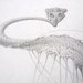 Reserved for Sandra Original pencil drawing, dark, horror, halloween, Her Ladyship