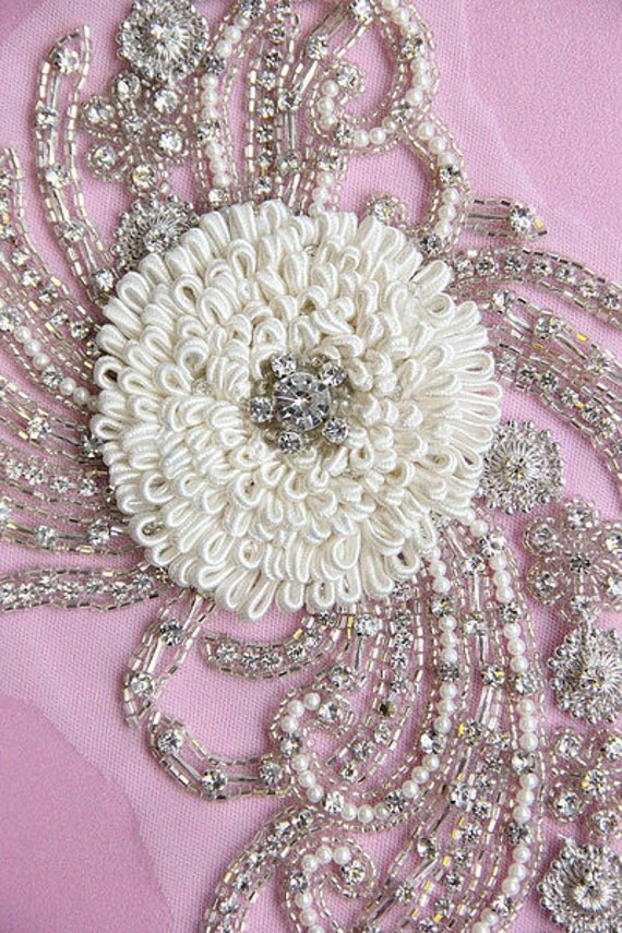 Swarovski Hand Embroidered Crystal Applique MERCURY