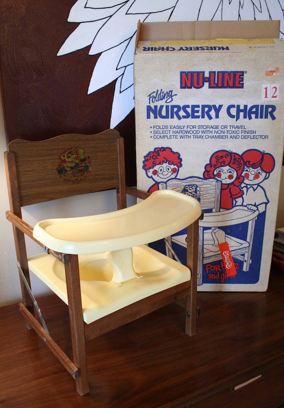 Vintage Child's NuLine Folding Potty Chair with Original