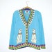 CAT PARTY // Vintage Cat Lady Cardigan