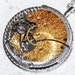 Extremely RARE Steampunk Necklace - Spectacular 2 Tone WALTHAM antique pocket watch movement Gold Silver GUILLOCHE Etched Steampunk Necklace