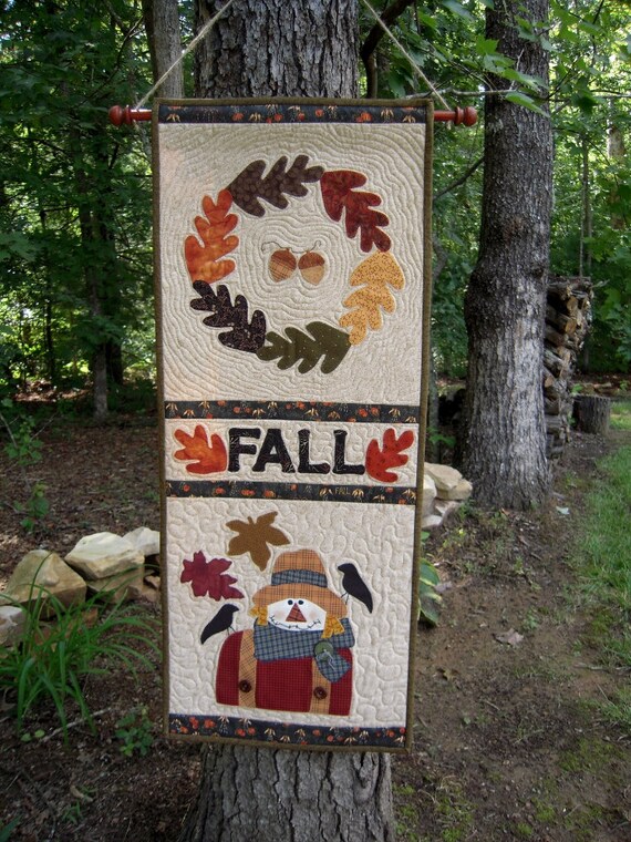 Quilted Wall Hanging Door Banner Quilt Primitive Door