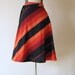 Hawaiian Sunset Stripe Wrap Skirt