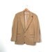 1980's sportcoat / jacket CORDUROY wide wale / tan ELBOW PATCHES professor . 40s