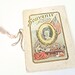 1907 school souvenir booklet, Edwardian era paper ephemera, embossed, gilded, with real photo of teacher, Marshall County Indiana, vintage