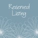 Reserved Listing for LaurenBuck