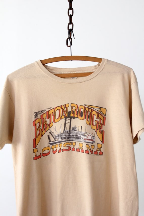 Vintage Baton Rouge T-Shirt / 1980s Large Tee