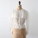ON RESERVE SISI Edwardian white lace blouse
