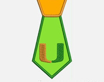 Florida Tie...Embroidery Applique Design...Three sizes for multiple hoops...Item1528...INSTANT DOWNLOAD