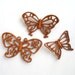 3 Butterfly Wall Hangings Lot