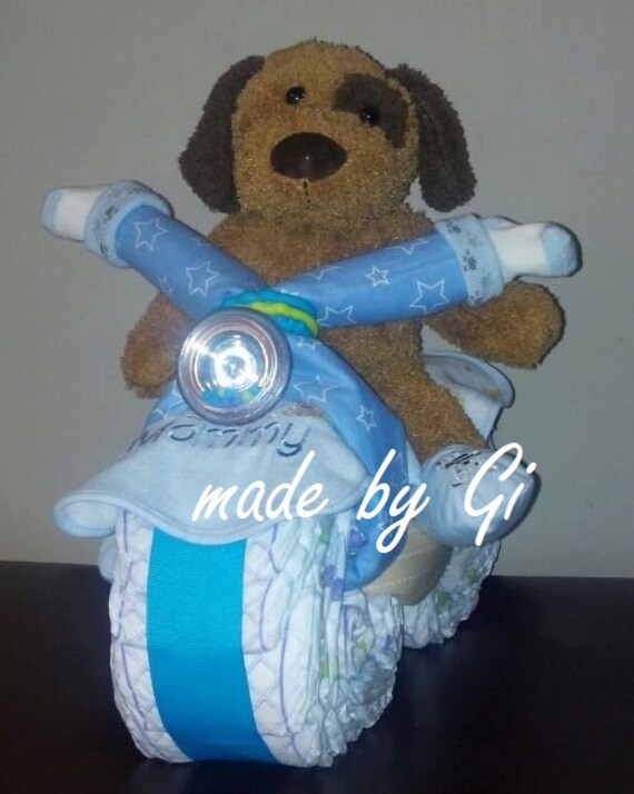 motorcycle diaper cake