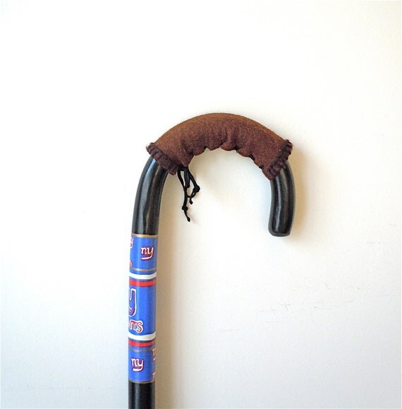 Brown Walking Cane Handle Cover Cane Handle Cover Walking