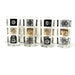 Set of 4 Vintage Black and Gold Bar Glasses