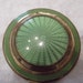 RESERVED for Lisa- Coro Compact:- Green enamel saucer shaped compact- circa 1950 DR56