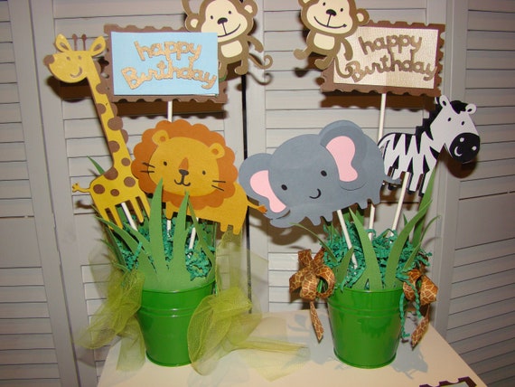 baby zoo shower centerpieces Items to baby similar shower Jungle, centerpiece Safari