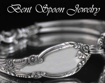 Spoon Bracelet, Spoon Jewelry, Enchantment 1952, Silverware Jewelry, Spoon Bracelet