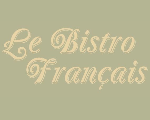 Wall Motif Stencil Le Bistro Francais Typography Stencil For