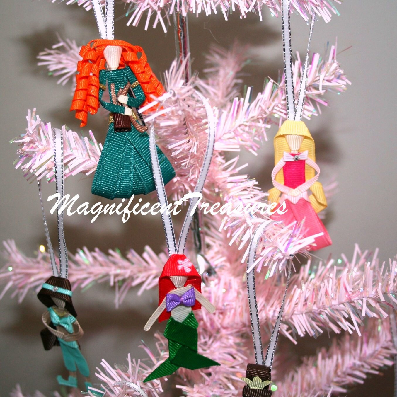 princess christmas tree ornament and hair clip in 1 princess christmas tree ornament and hair clip in 1