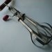 Vintage Nice Red Handled Egg Beater