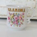 Vintage GRANDMA MUG.....pink. flowers. coffee. tea. drink. retro kitchen. gift for her. novelty. flower garden. classic