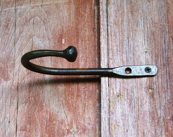 Curtain Tie Backs Ball End, Hand Forged Wrought Iron