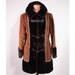 Reserved for G. Corduroy and faux fur coat. Bohemian Winter 1970's.