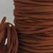 18ft Faux Suede leather Micro Fiber Jewelry Cord Faux leather Golden Brown Lace 3mm x 1.5mm Friendship Bracelet String Material