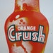 Over Sized Vintage NOS Metal Orange Crush Sign 1960s RESERVED For ALLAN