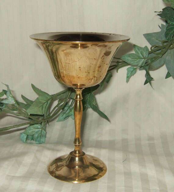 Vintage chalice brass chalice ritual cup Pagan Altar Wiccan