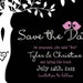 Custom Save the Date Magnet Listing for CVJLindsay - Love birds in a tree